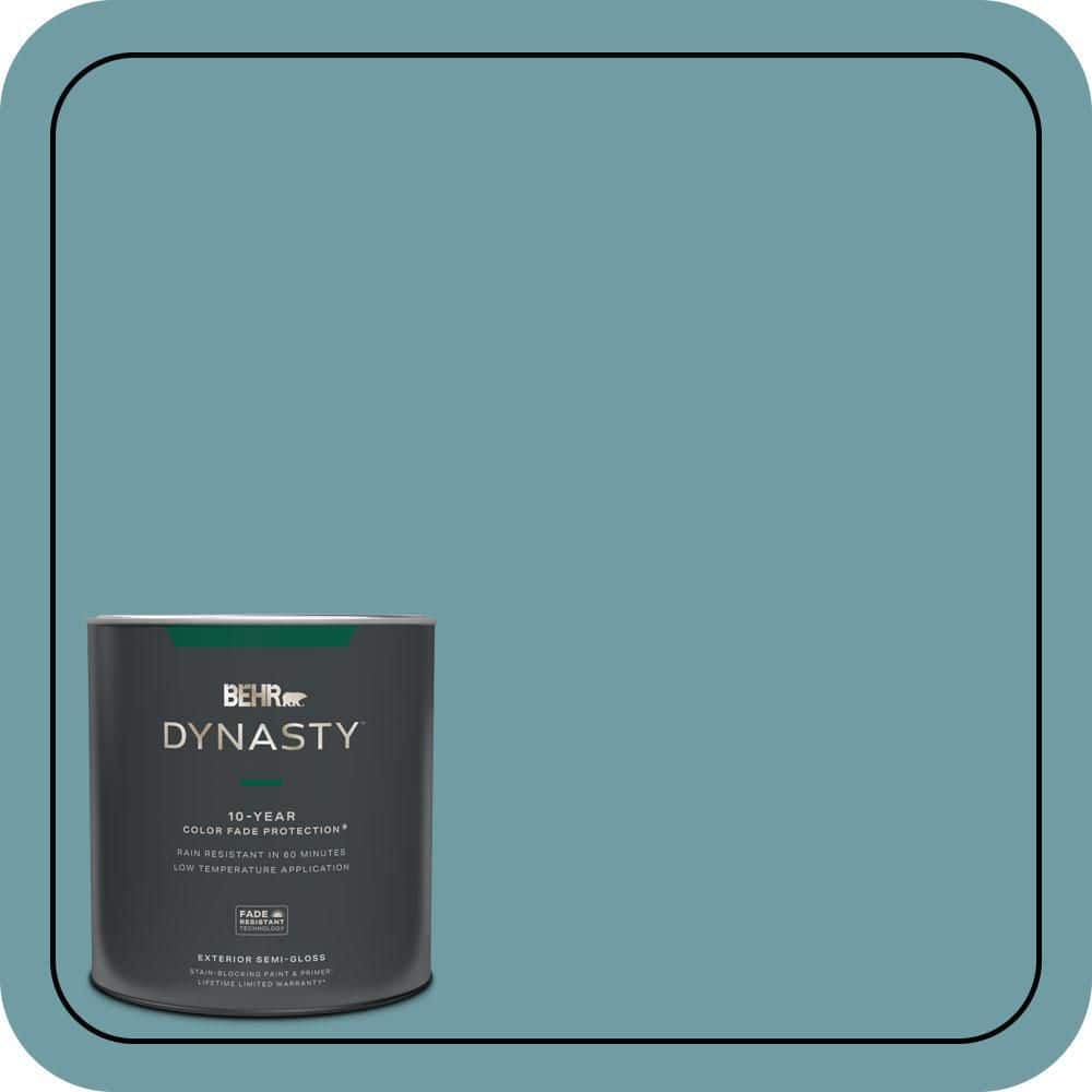 BEHR DYNASTY 1 qt. #PPU13-07 Voyage Semi-Gloss Enamel Exterior Stain-Blocking Paint & Primer