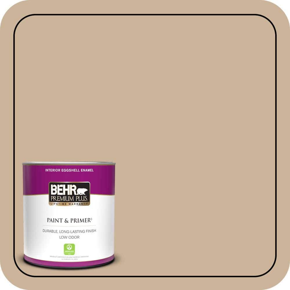 BEHR PREMIUM PLUS 1 qt. #T17-03 Sepia Filter Eggshell Enamel Low Odor Interior Paint & Primer