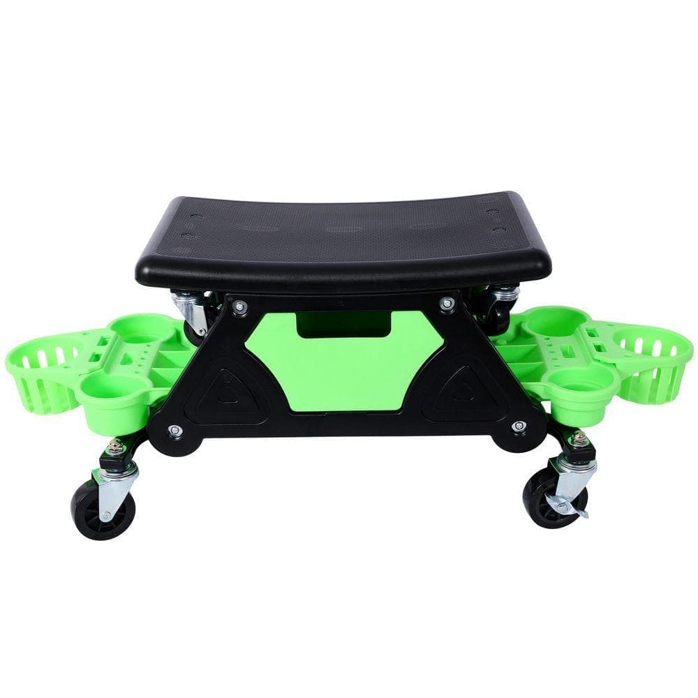 Miscool Ami 300 lb. Rolling Detailing Creeper Seat with Removable Tool Trays (2)