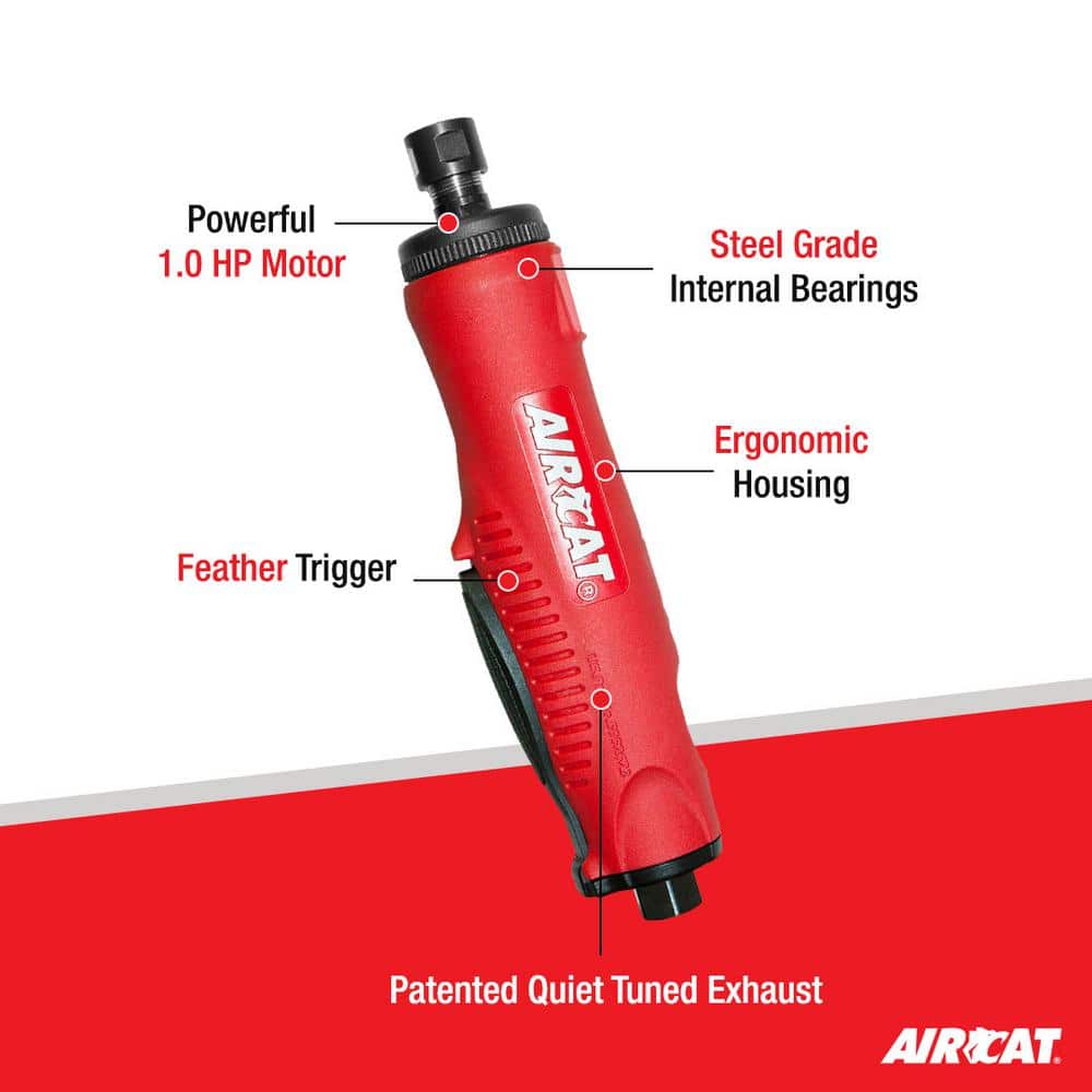 AIRCAT Composite 1 HP 1/4 in. Straight Die Grinder (2)