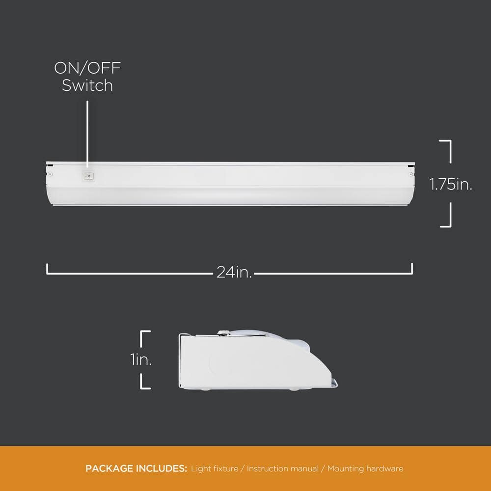 ULTRA PROGRADE ProWire Direct Wire 24 in. LED White Under Cabinet Light (4)