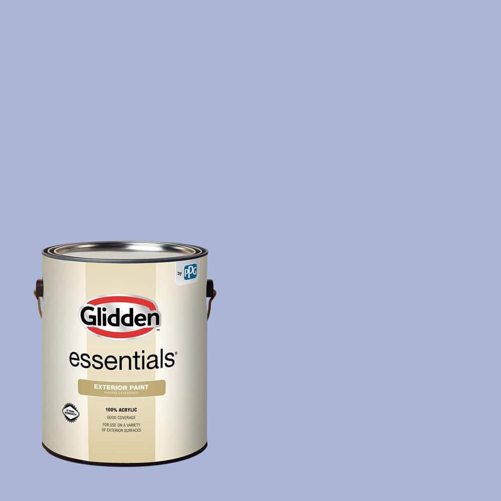 Glidden Essentials 1 gal. PPG1245-4 Lilac Sachet Semi-Gloss Exterior Paint