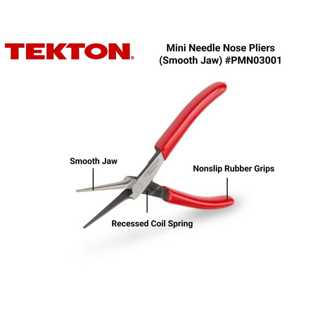 TEKTON Mini Needle Nose Pliers (Smooth Jaw) (2)