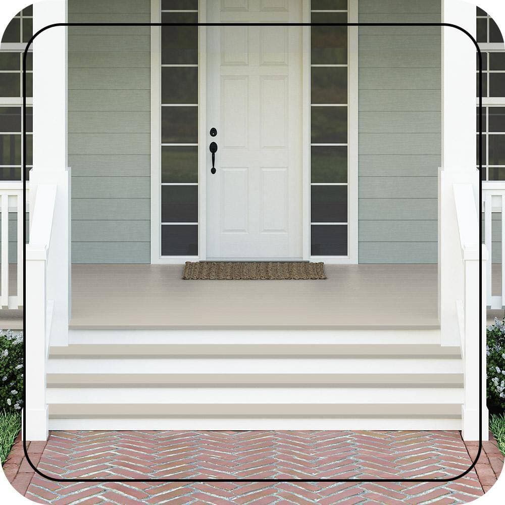 BEHR PREMIUM 1 gal. #N320-2 Toasty Gray Textured Low-Lustre Enamel Interior/Exterior Porch and Patio Anti-Slip Floor Paint (3)
