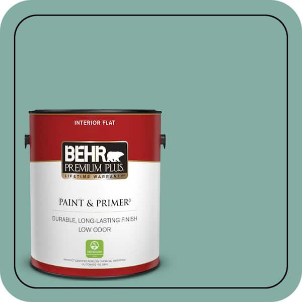 BEHR PREMIUM PLUS #M440-4 Summer Dragonfly Flat Low Odor & Primer (3)