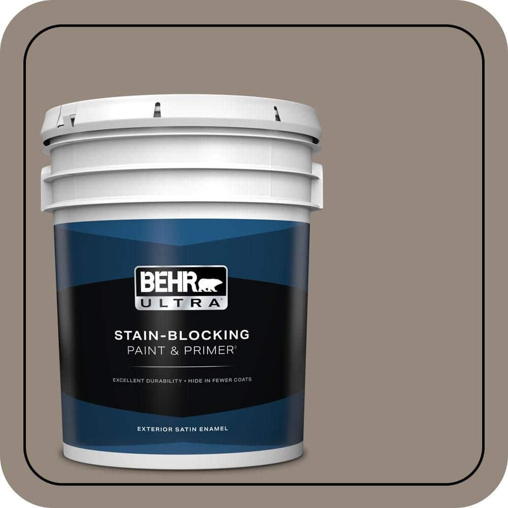 BEHR ULTRA 5 gal. #MQ2-57 Art District Satin Enamel Exterior Paint & Primer