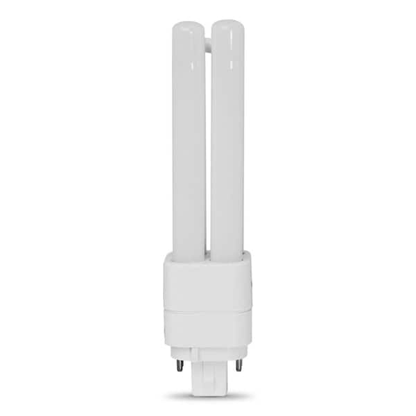 Feit Electric 18-Watt Equivalent PL QuadTube CFLNI 4-Pin Plugin G24Q-2 Base CFL Replacement LED Light Bulb, Soft White 2700K (1-Pack)