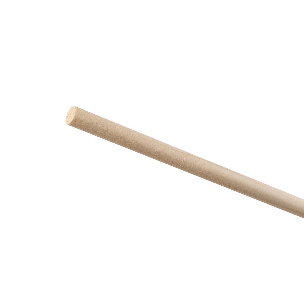 Waddell Pine Round Dowel - 48 in. x 0.5 in. - Sanded and Ready for Finishing - Versatile Wooden Rod for DIY Home Projects (2)