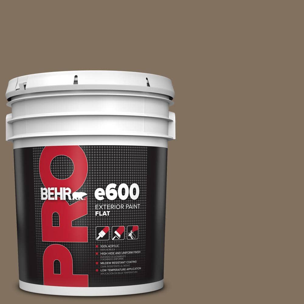 BEHR PRO 5 gal. #PPU5-04 Mocha Latte Flat Exterior Paint