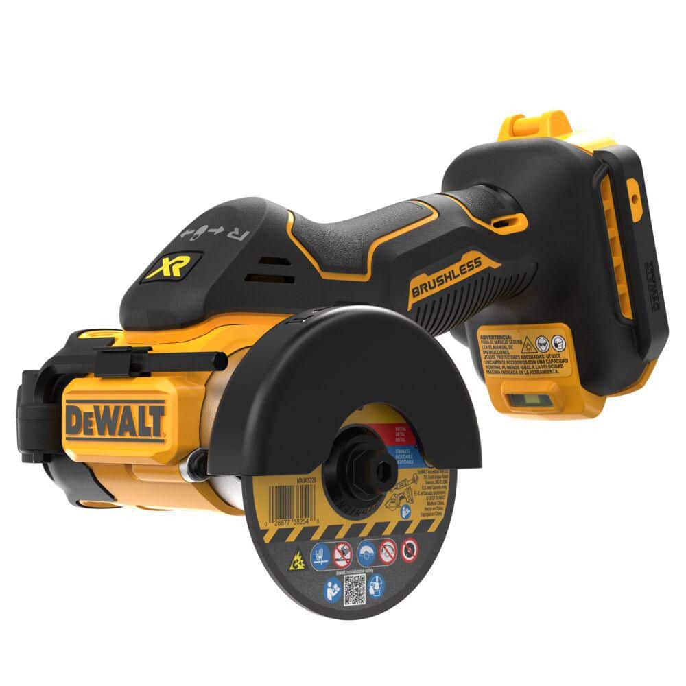 DEWALT 20V XR Lithium-Ion Cordless 3 in. Cut-Off Tool with POWERSTACK 20V 5.0Ah Battery Pack (3)