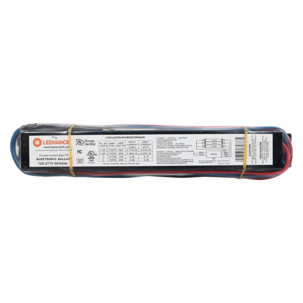 Sylvania 32-Watt 120-Volt 3-Lamp T8 High Efficiency Instant Start Electronic Replacement Ballast (2)