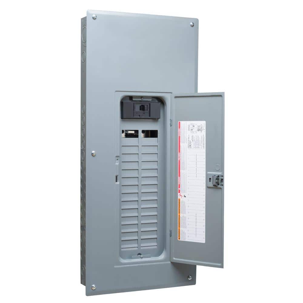 Square D Homeline 200 Amp 30-Space 60-Circuit Indoor Main Breaker Plug-On Neutral Load Center with Cover