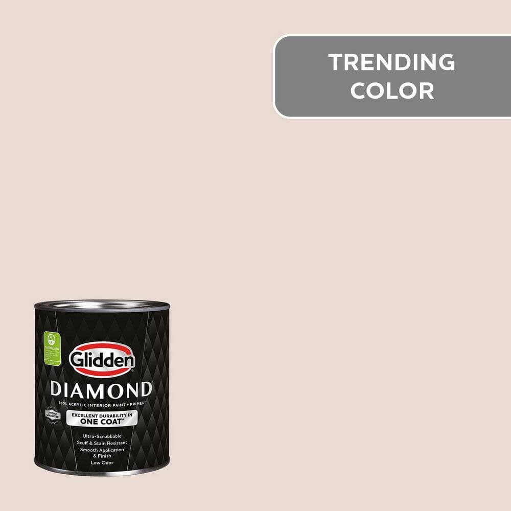 Glidden Diamond 1 qt. Sandy Beach Flat Interior Paint with Primer