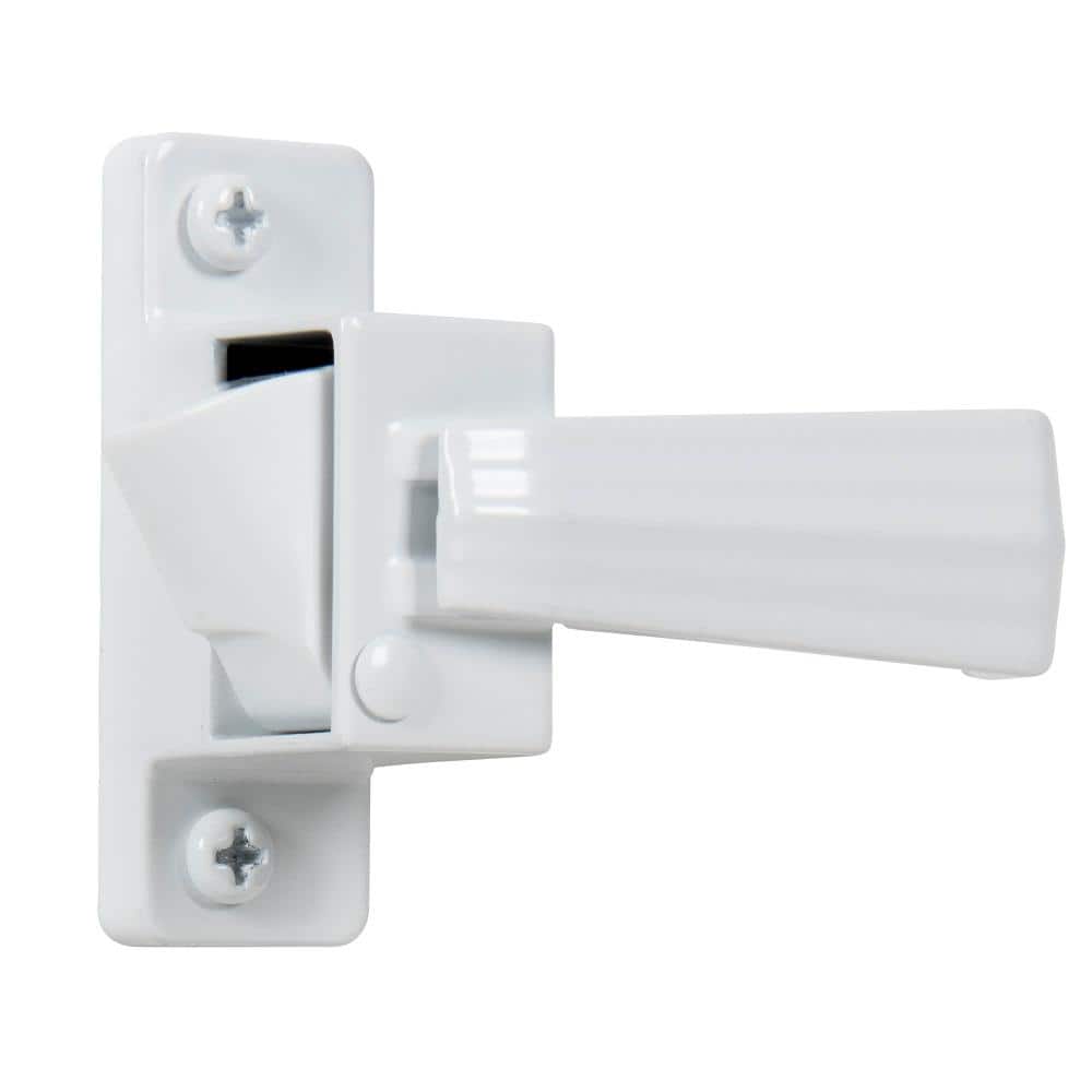 Wright Products Pneumatic Closer and Push Button Latch Combo Kit, White (3)