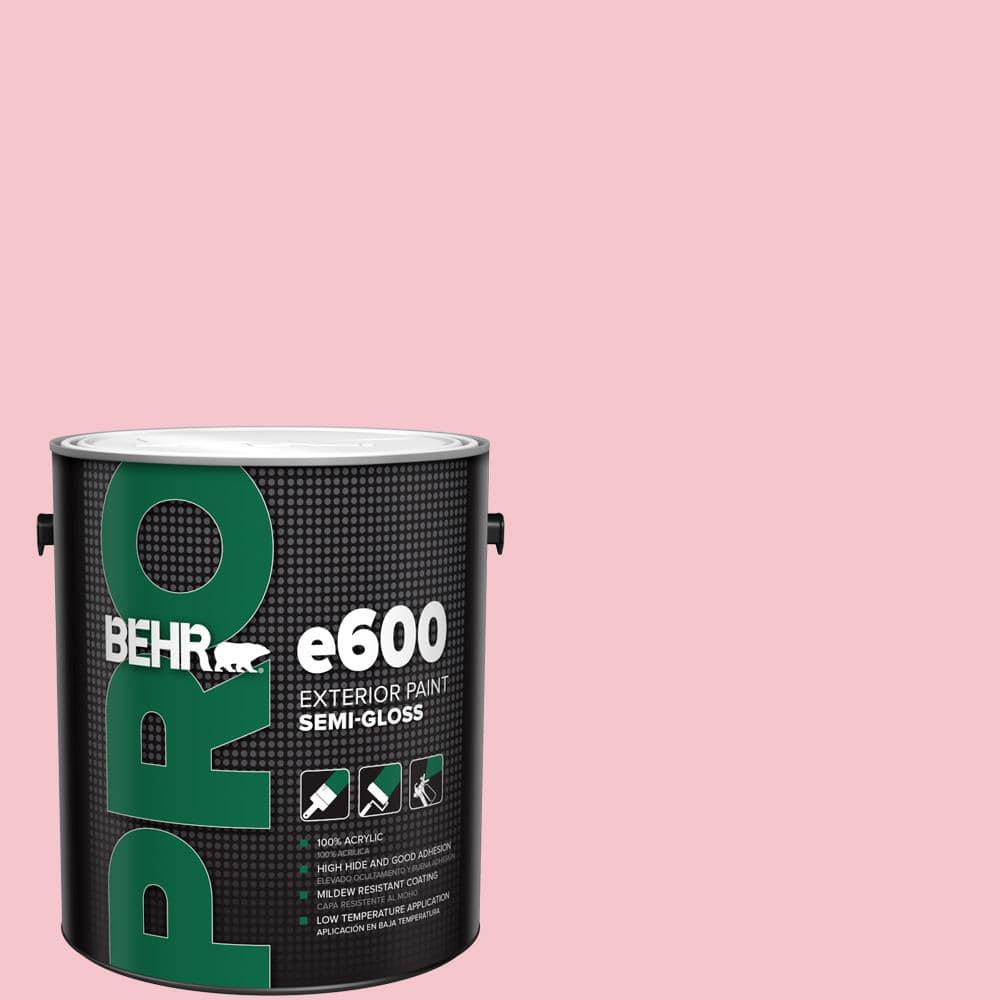 BEHR PRO 1 gal. #120B-4 Old Fashioned Pink Semi-Gloss Exterior Paint