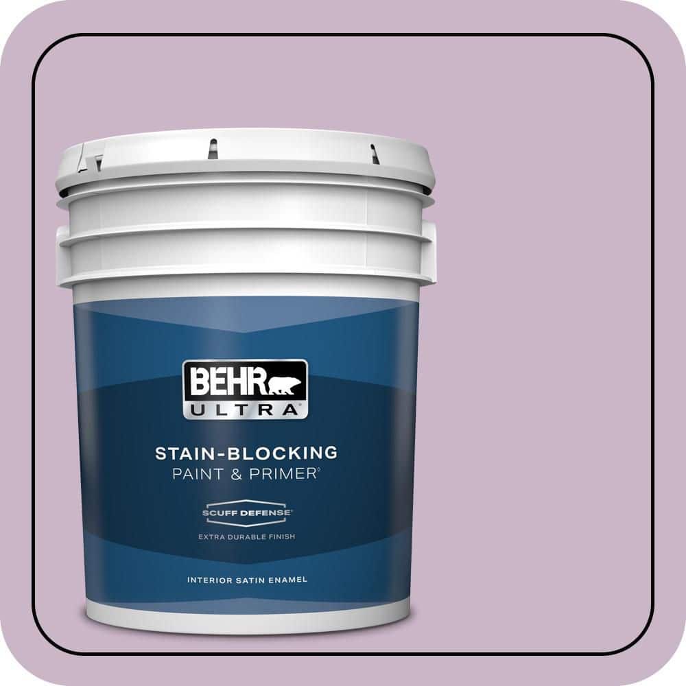 BEHR ULTRA 5 gal. #670D-4 Ballad Extra Durable Satin Enamel Interior Paint & Primer