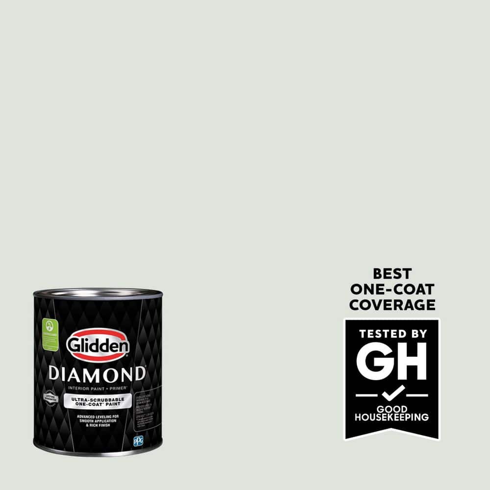 Glidden Diamond 1 qt. Morning Rush PPG1135-2 Satin Interior Paint with Primer