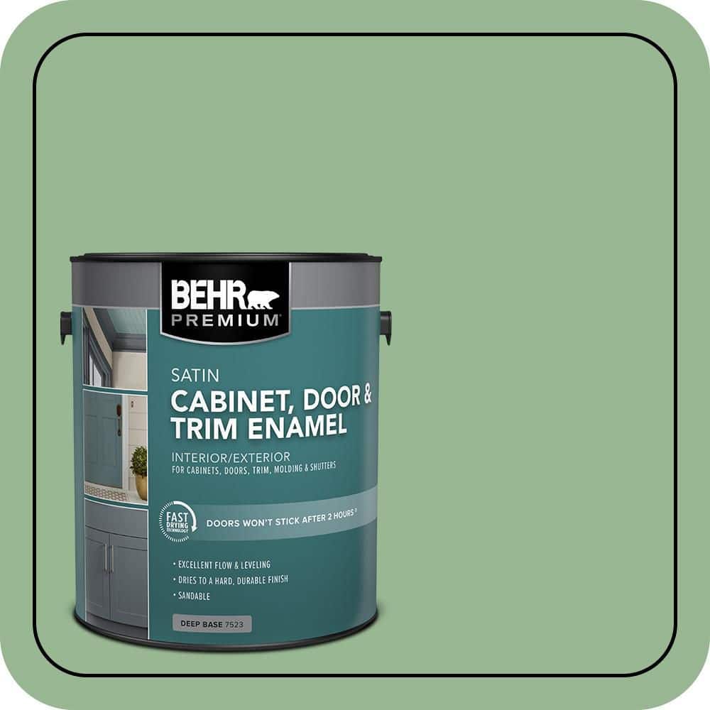 BEHR PREMIUM 1 gal. #M400-4 Brookview Satin Enamel Interior/Exterior Cabinet, Door & Trim Paint (1)