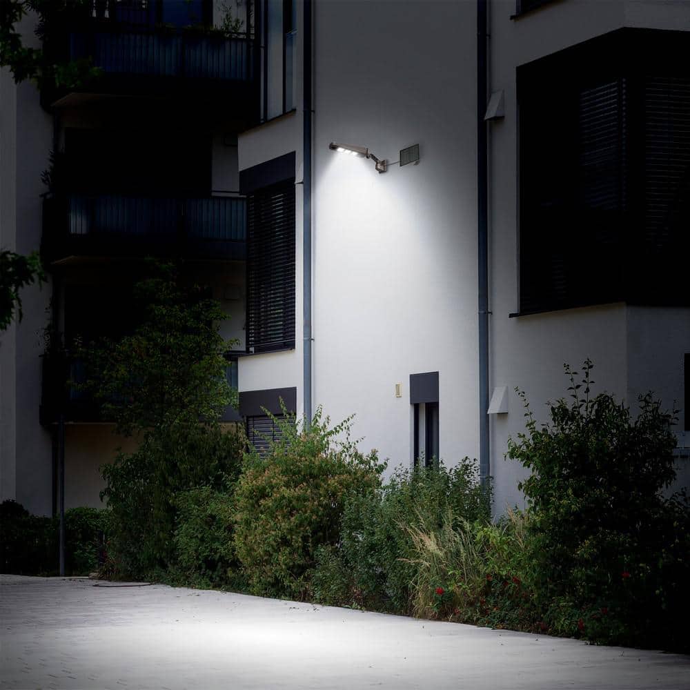 Commercial Electric Solar Powered 4500 Lumens Bronze Motion Activated Dusk to Dawn Security Integrated LED Outdoor Wall Area Floodlight (3)