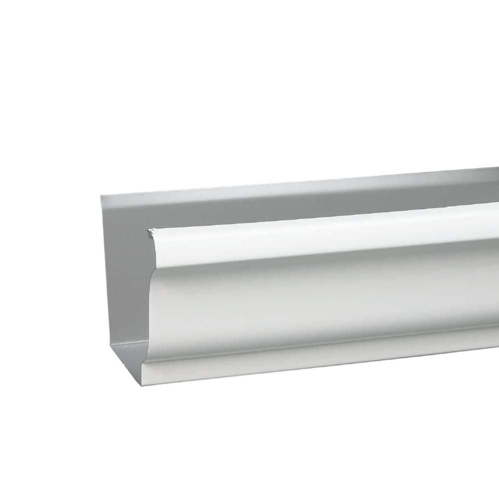 Amerimax Home Products 10 ft. 30-Degree White Aluminum K-Style Gutter