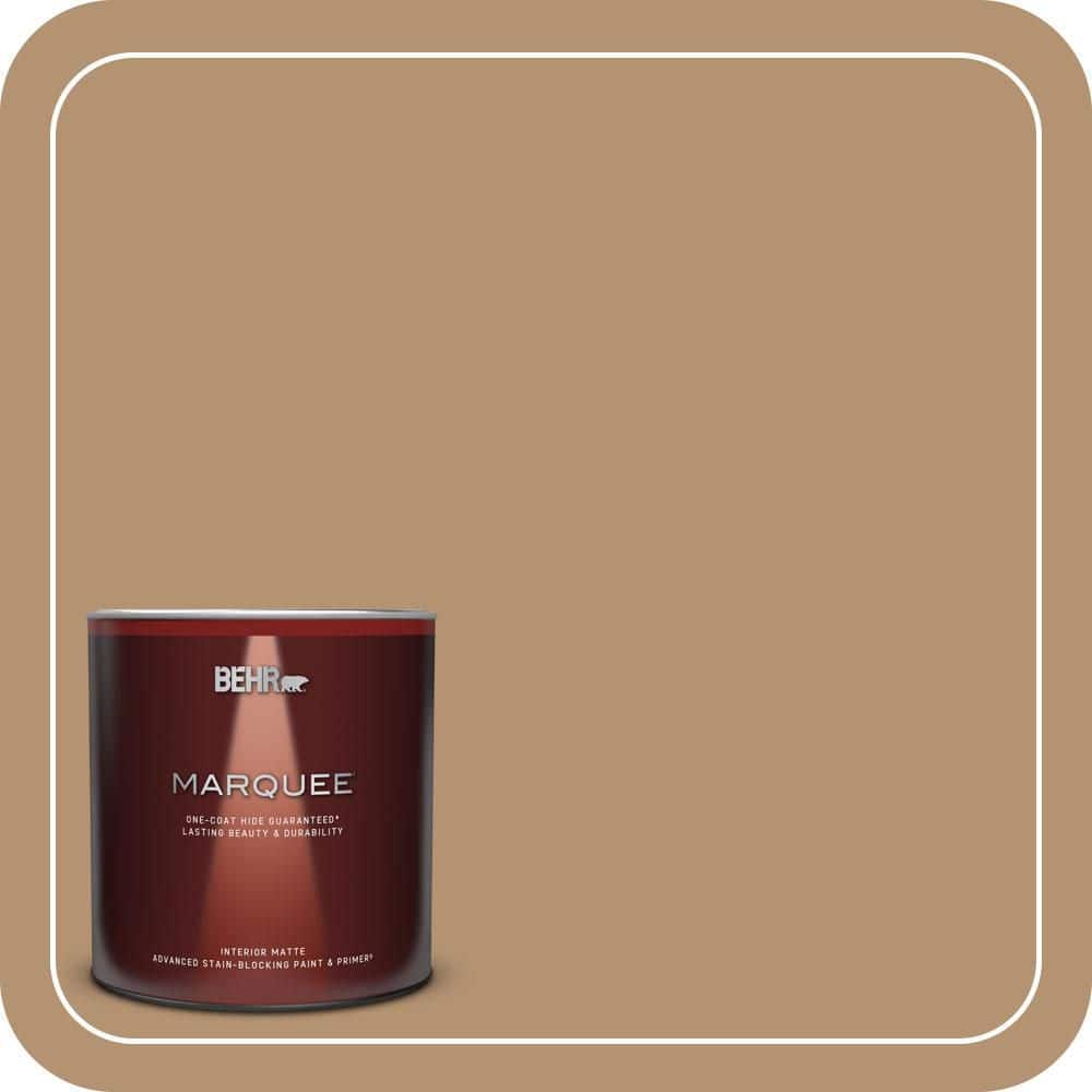 BEHR MARQUEE 1 qt. #QE-30 Keystone Matte Interior Paint & Primer