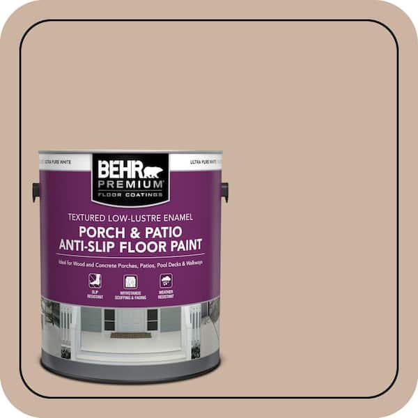 BEHR PREMIUM 1 gal. #MS-09 Adobe Textured Low-Lustre Enamel Interior/Exterior Porch and Patio Anti-Slip Floor Paint (2)
