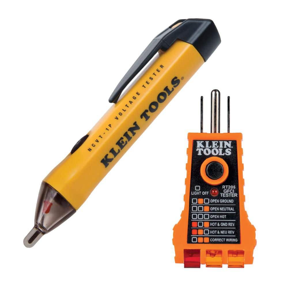 Klein Tools Digital Non-Contact Voltage and GFCI Receptacle Test Kit