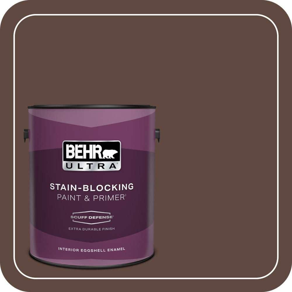 BEHR ULTRA 1 gal. #N150-7 Chocolate Therapy Extra Durable Eggshell Enamel Interior Paint & Primer