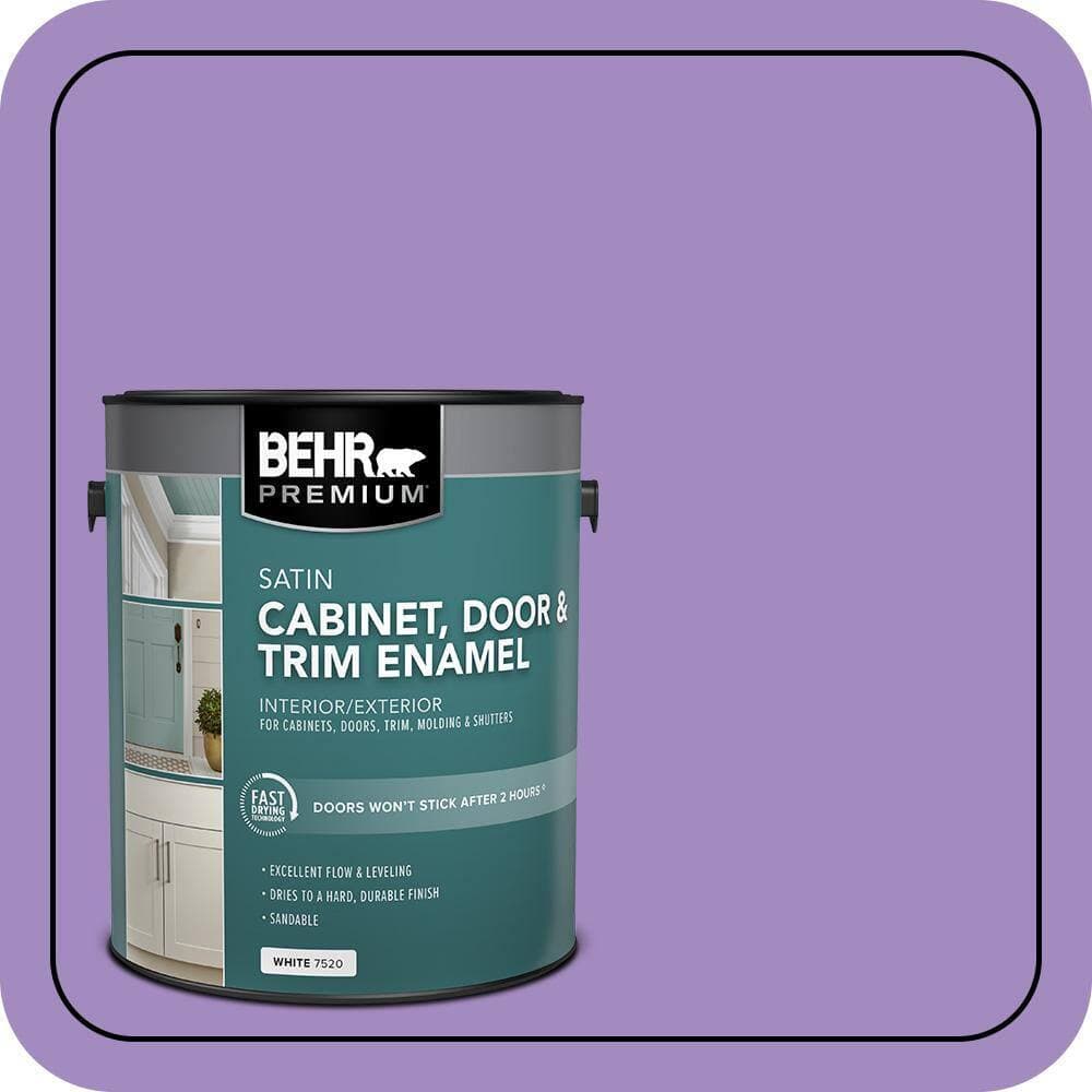BEHR PREMIUM 1 gal. #P570-4 Classic Bouquet Satin Enamel Interior/Exterior Cabinet, Door & Trim Paint