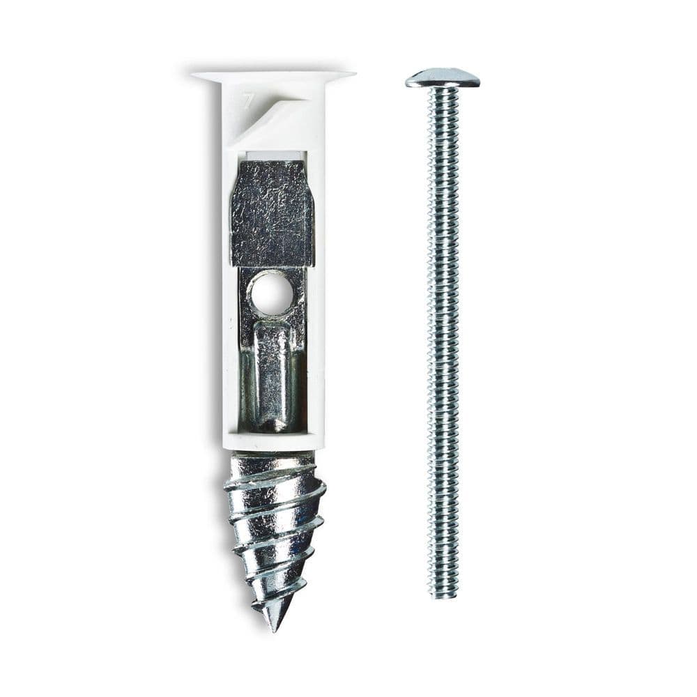 Cobra Anchors DrillerToggle 1/4 in.x 3 in. Self‑Drilling Nylon/Zinc Toggle Anchor with Bolts 90 lb. (4-Pack)