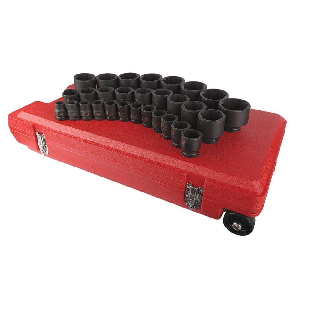 SUNEX TOOLS 3/4 in. Drive SAE Master Impact Socket Set (29-Piece)
