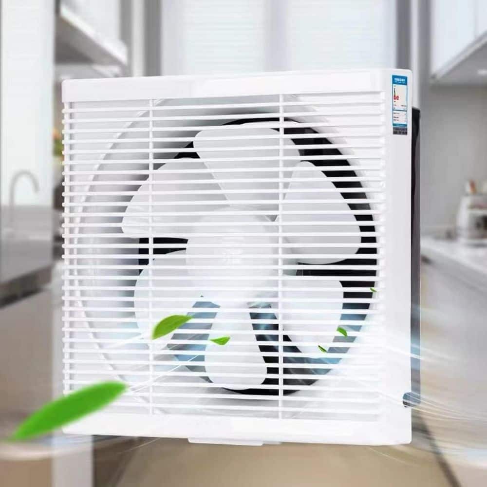 Unbranded 460 CFM White Electric Power Gable Mount Exhaust Fan Ventilation with 2-Way Airflow and Quiet Motor for Home Greenhouse (2)