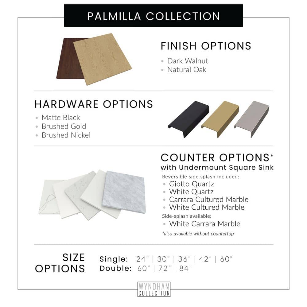 Wyndham Collection Palmilla 25 in. Bath Vanity Cabinet without Top Natural Oak (4)
