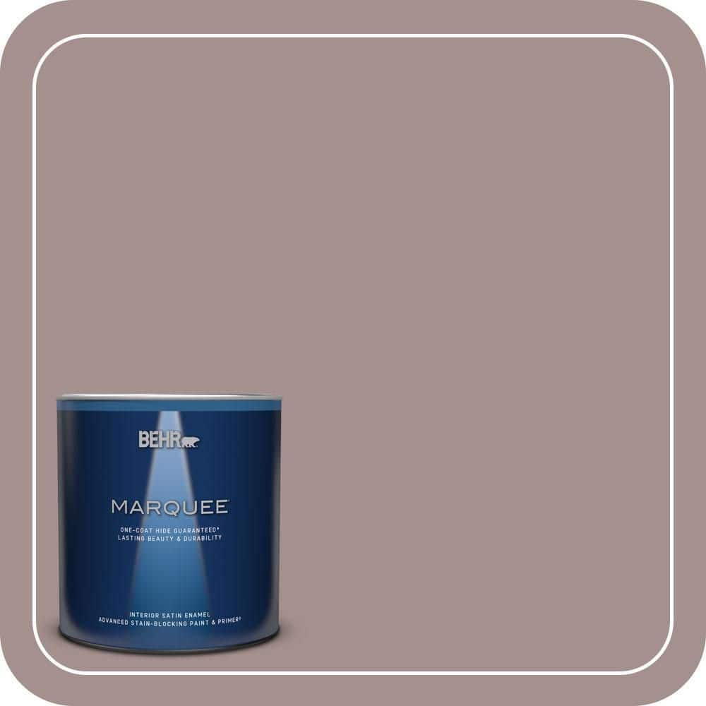 BEHR MARQUEE 1 qt. #MQ1-40 Tribeca One-Coat Hide Satin Enamel Interior Paint & Primer