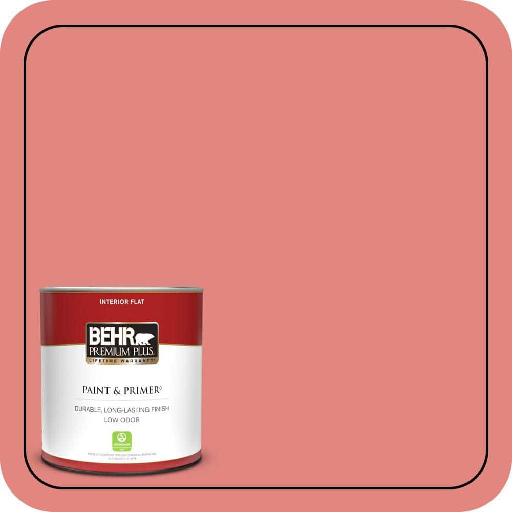 BEHR PREMIUM PLUS #PPU1-04A Watermelon Punch Enamel & Primer Color Sample (1)