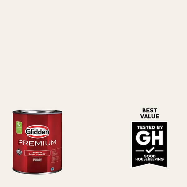 Glidden Premium 1 qt. PPG0998-1 Cotton Tail Semi-Gloss Interior Latex Paint (2)