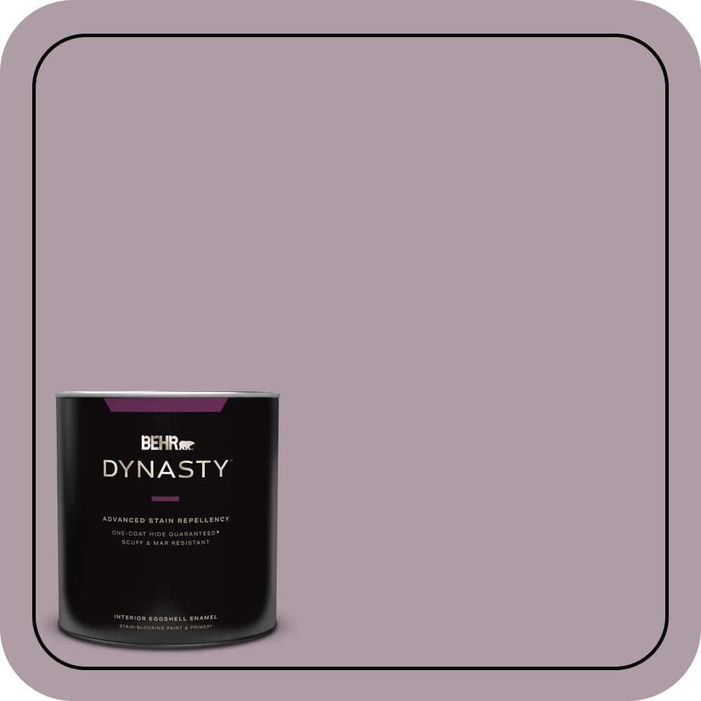 BEHR DYNASTY 1 qt. #PMD-34 Wild Lilac Eggshell Enamel Interior Stain-Blocking Paint and Primer