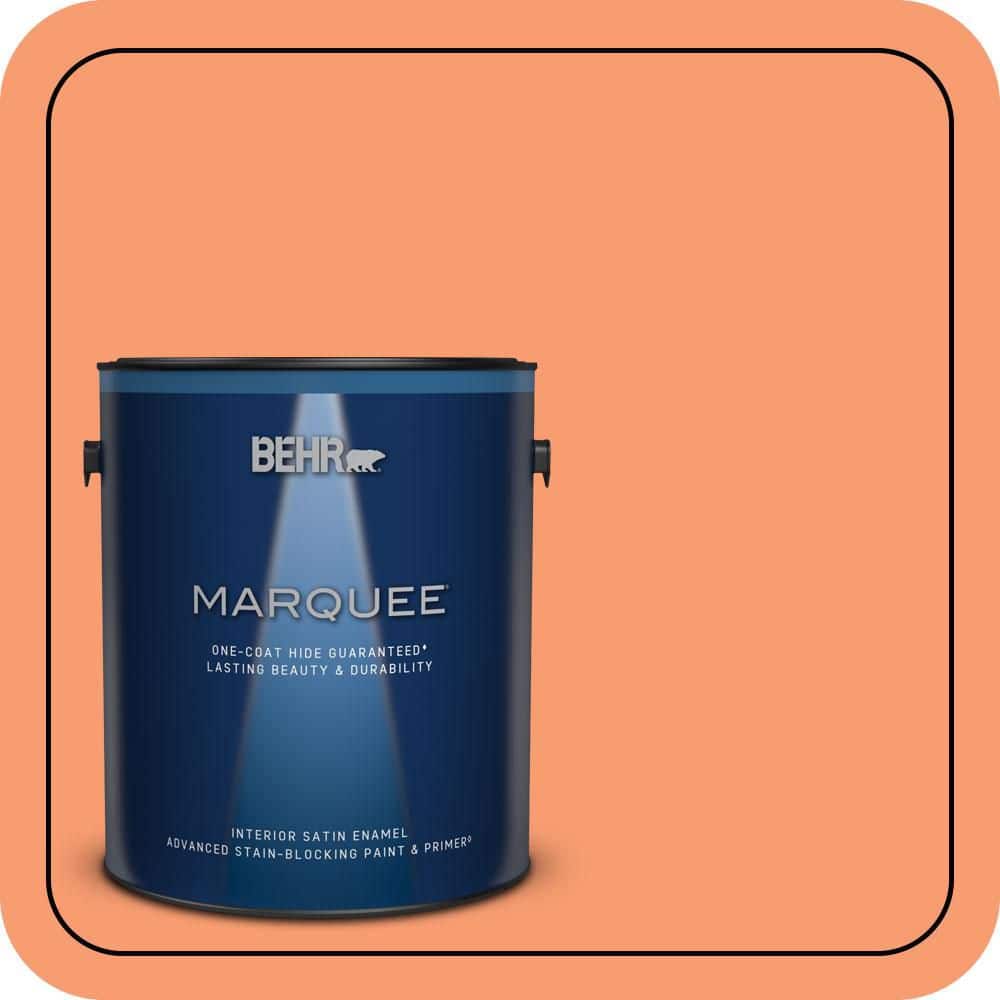 BEHR MARQUEE 1 gal. #P200-5 Burning Coals Satin Enamel Interior Paint & Primer