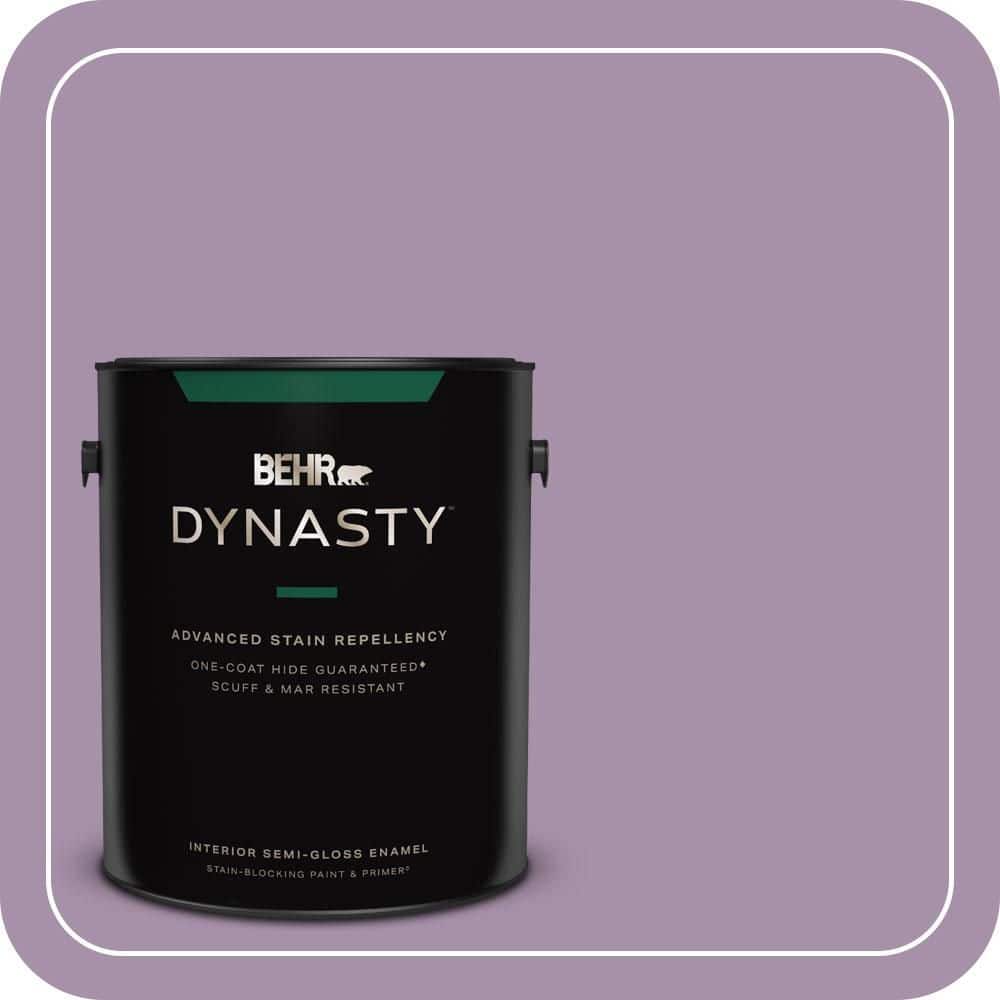 BEHR DYNASTY 1 gal. #MQ5-33 Uptown Girl One-Coat Hide Semi-Gloss Enamel Interior Stain-Blocking Paint & Primer
