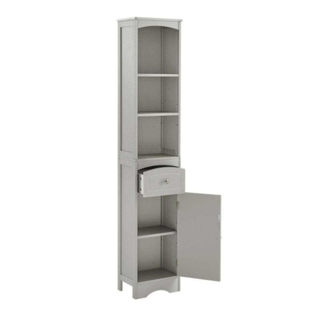 Sanlan 13.4 in. W 9.1 in. D 66.90 in. H Linen Cabinet (3)
