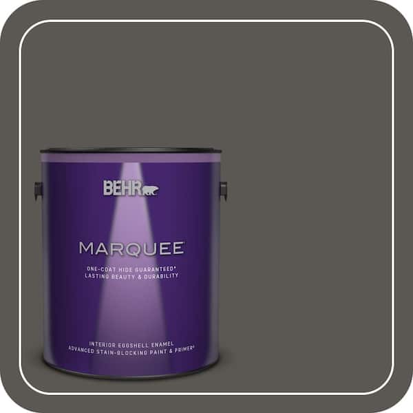 BEHR MARQUEE 1 gal. #MQ2-62 Peppery One-Coat Hide Eggshell Enamel Interior Paint & Primer (2)