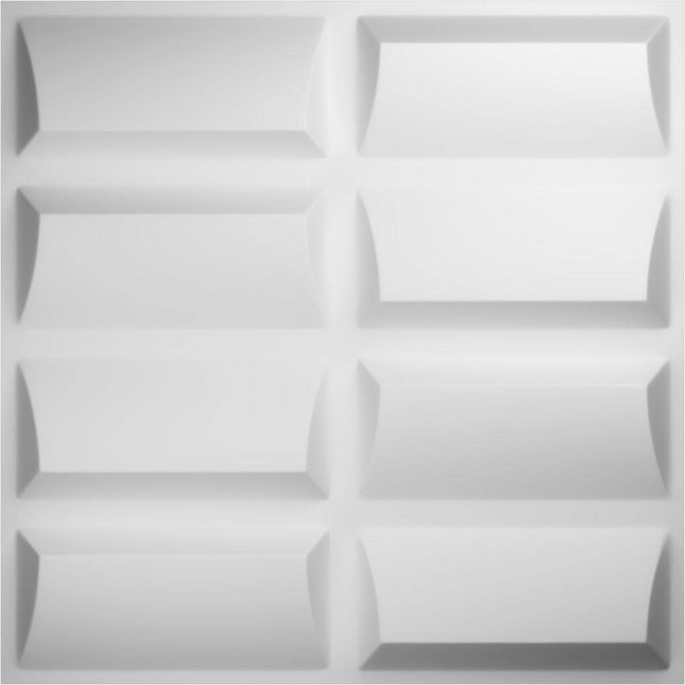 Ekena Millwork 1 in. x 19-5/8 in. x 19-5/8 in. White PVC Robin EnduraWall Decorative 3D Wall Panel (2.67 sq. ft.) (1)