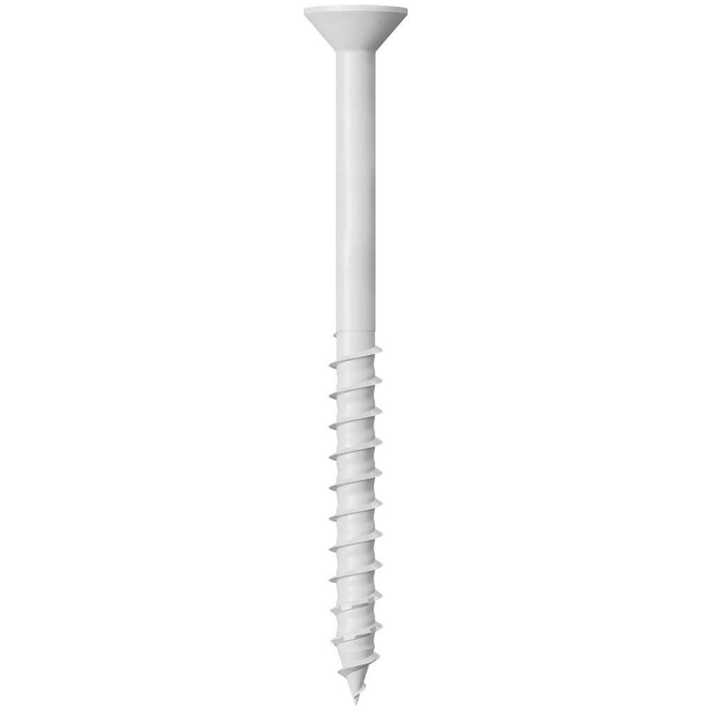 Simpson Strong-Tie 1/4 in. x 3-3/4 in. Flat Head Star Drive White Titen Turbo Concrete Screws (200-Piece) (2)