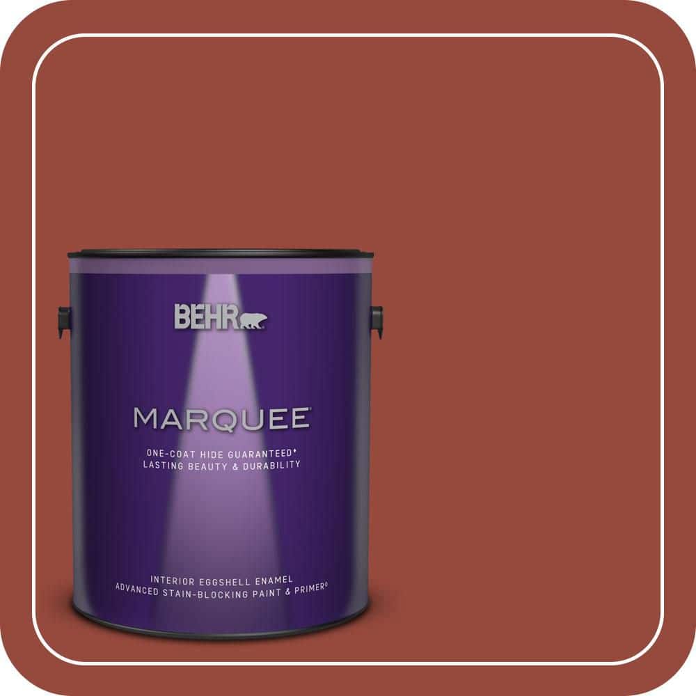 BEHR MARQUEE 1 gal. #MQ1-24 Smokin Hot One-Coat Hide Eggshell Enamel Interior Paint & Primer
