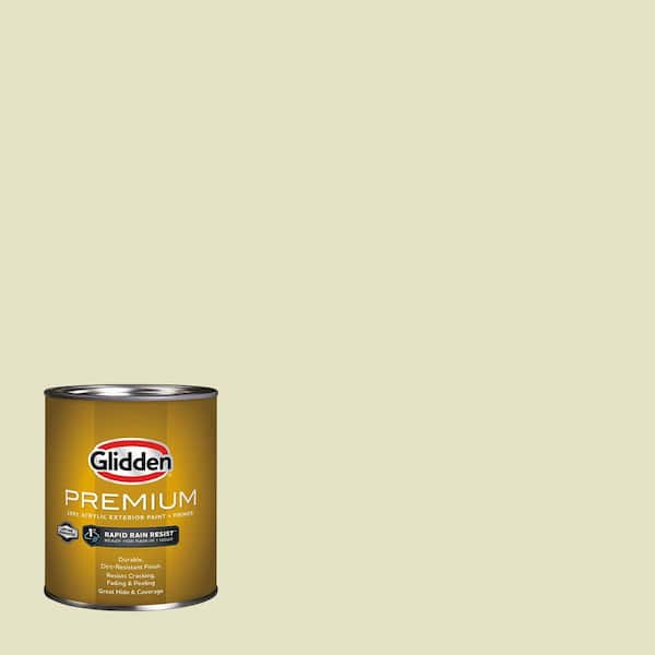 Glidden Premium 1 qt. PPG1119-2 Fountain Frolic Satin Exterior Latex Paint