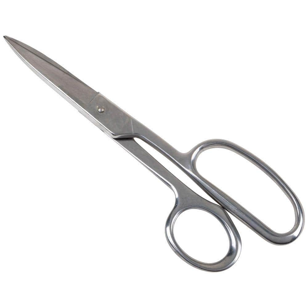 Klein Tools 9 in. Straight Stainless Trimmer Large Ring (2)