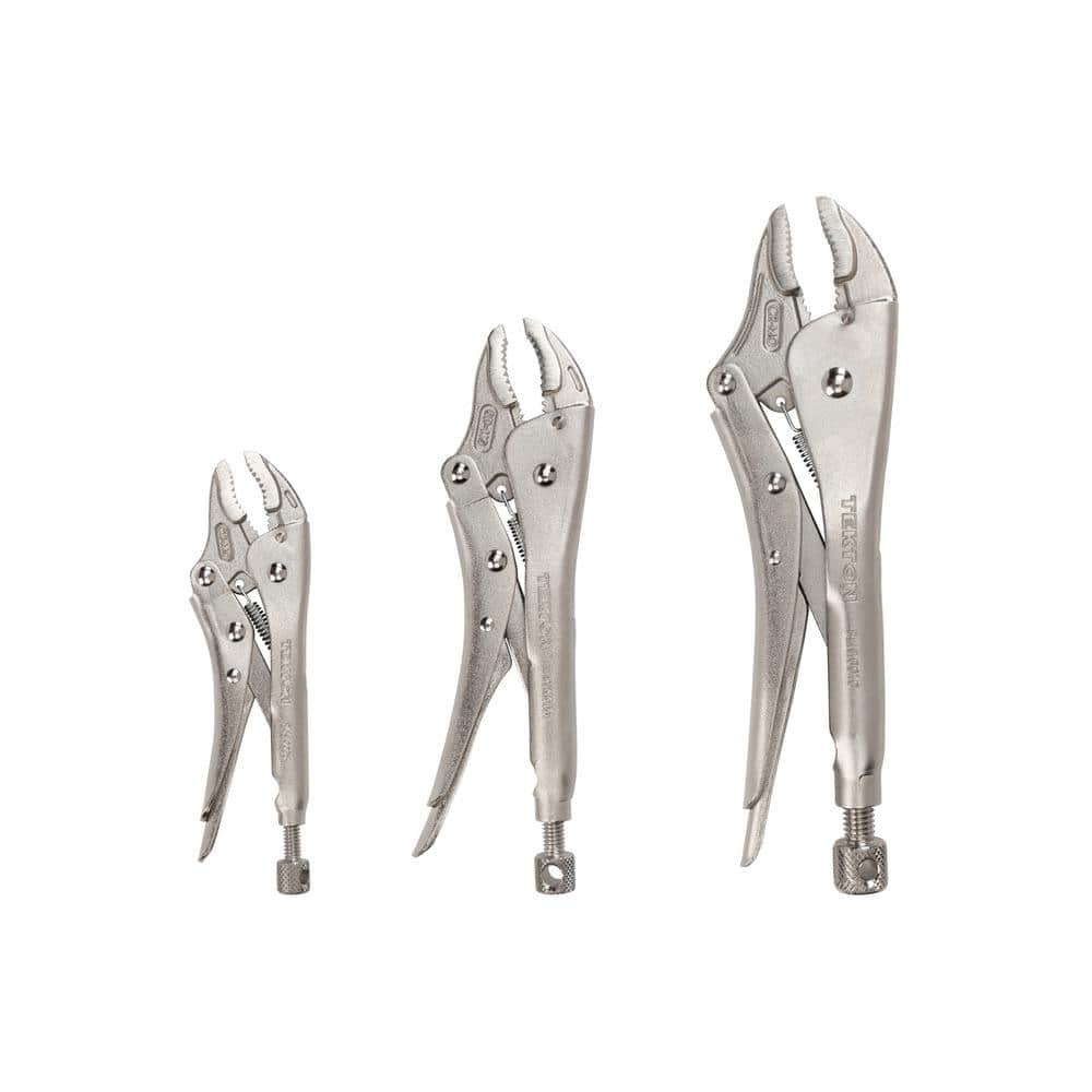 TEKTON 3-Piece Curved Jaw Locking Pliers Set (1)