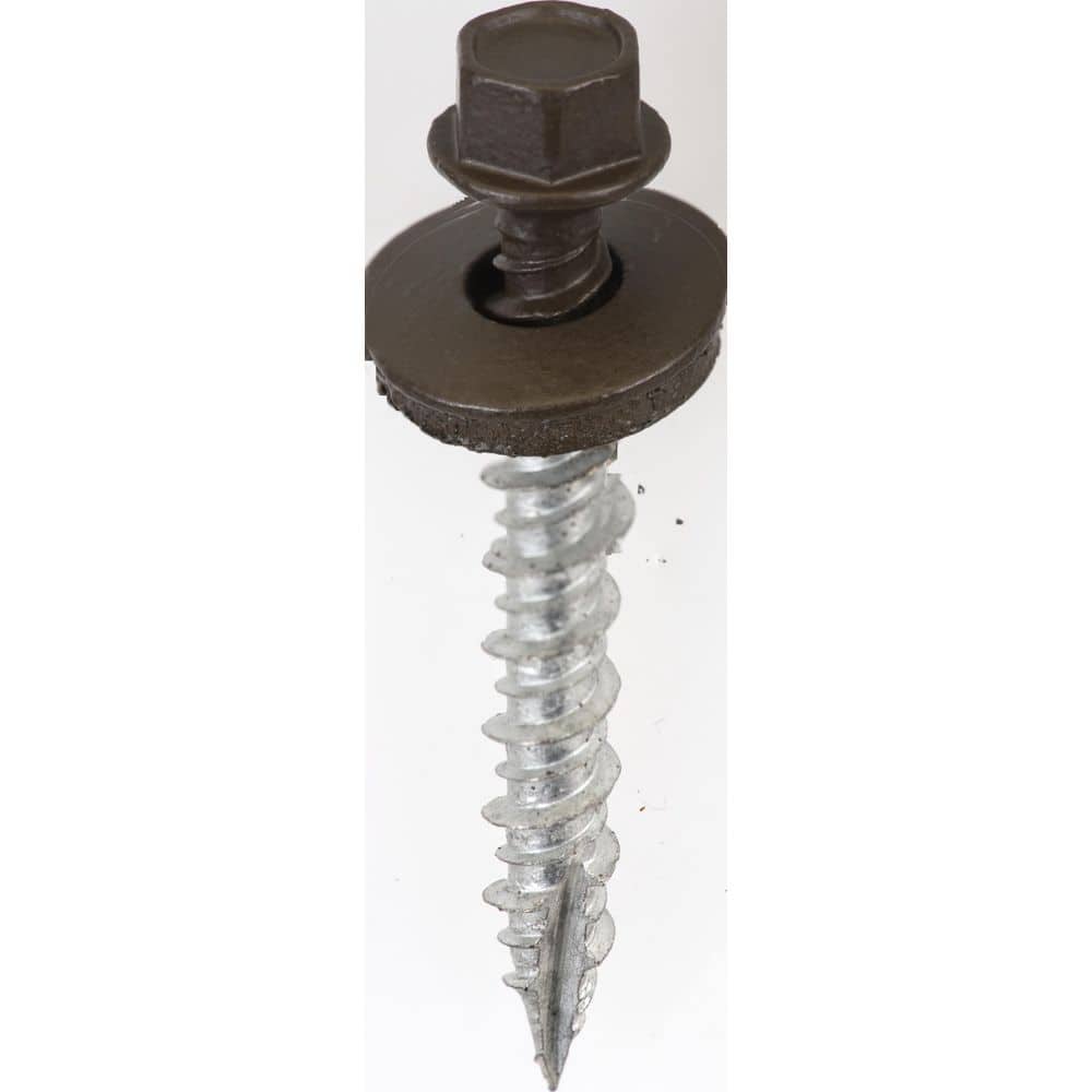 Acorn Hardware #9 X 1-1/2 inch Burnished Slate Hex Metal to Wood Screws (Bag of 250)