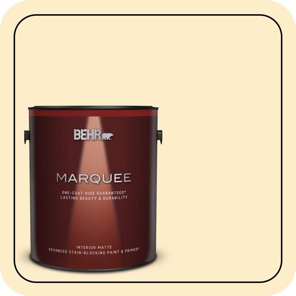 BEHR MARQUEE 1 gal. #P270-1 Honey Infusion Matte Interior Paint & Primer