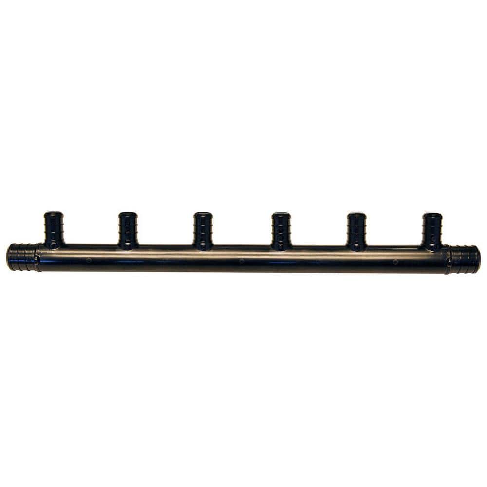 Apollo 3/4 in. x 1/2 in. PEX-B Barb Poly-Alloy 6-Port Open Manifold